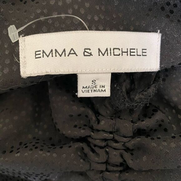 Y2K Black Satin Babydoll Midi Slip Dress Ruched Bust Whimsigoth Dark Romantic - Picture 8 of 10